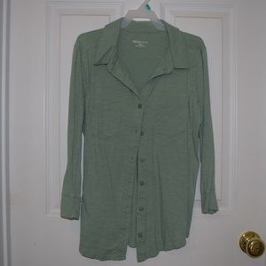 Women's Casual Button-Up Top Blouse